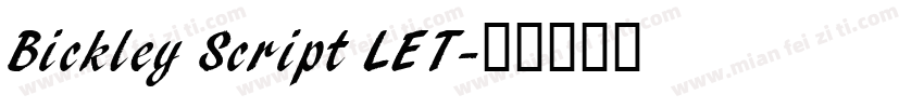 Bickley Script LET字体转换